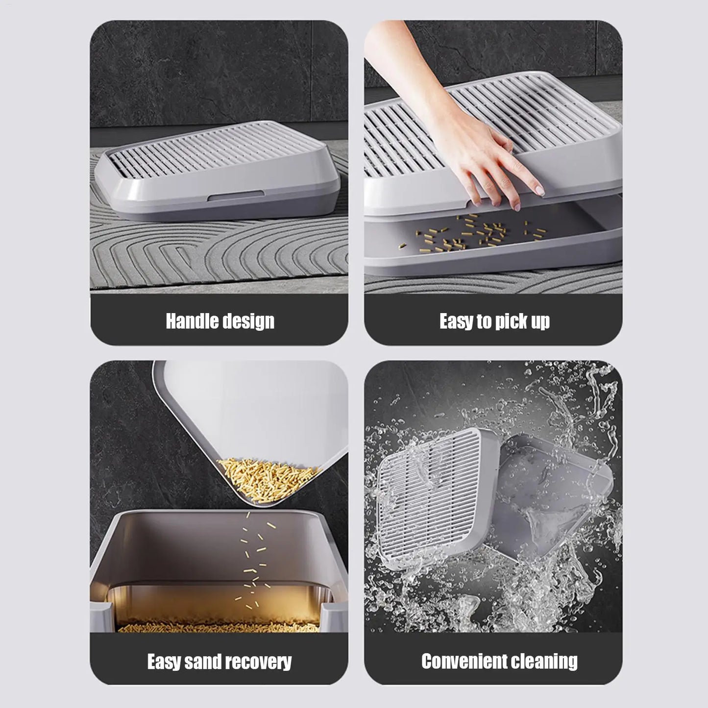 Litter Box Step Cat Litter Catcher Ramp