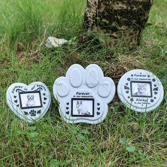 Paw Printing Pet Memorial Plaque