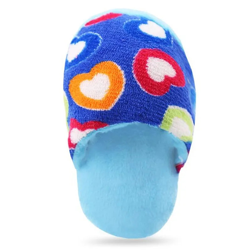 Pet Toys Squeaker Plush Slipper