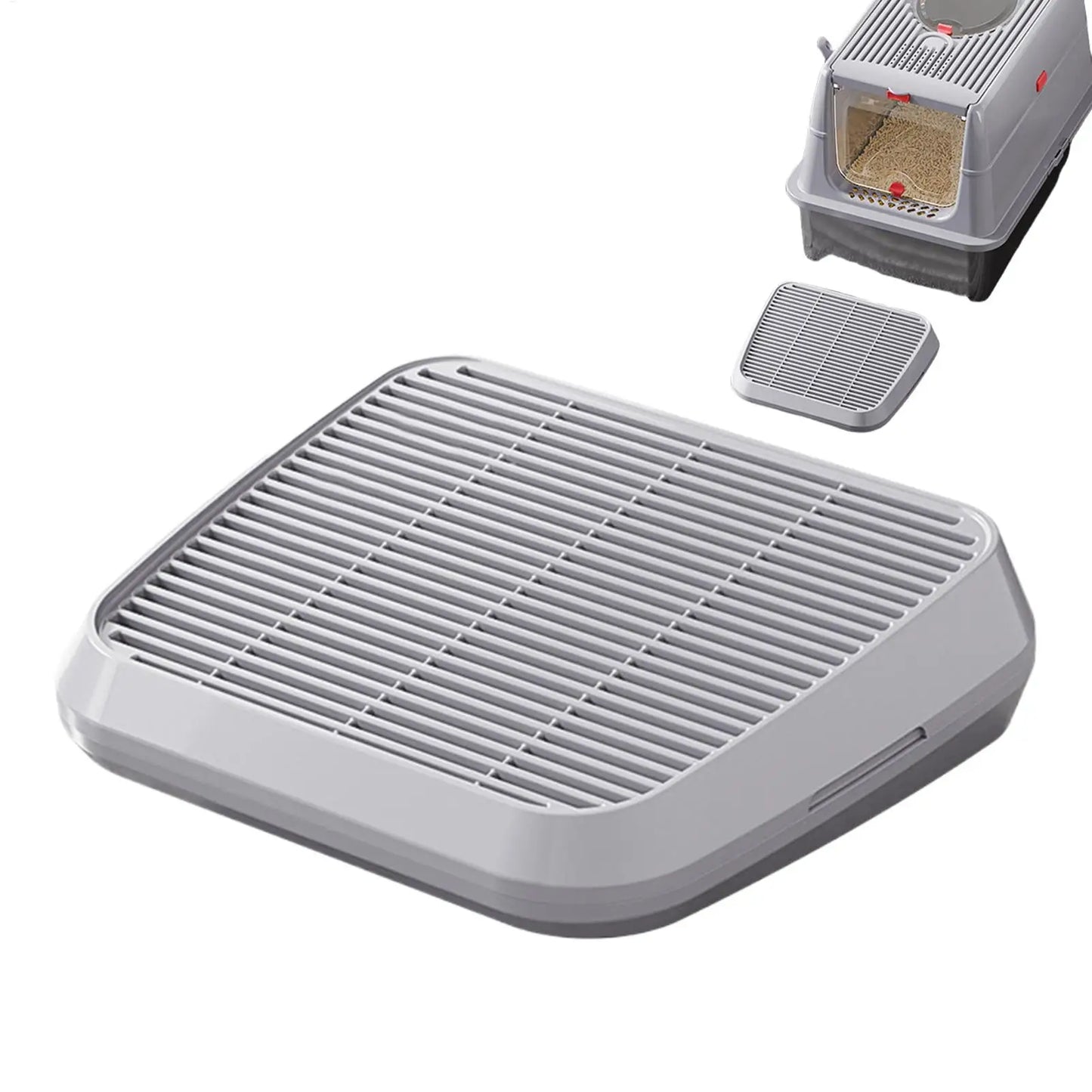 Litter Box Step Cat Litter Catcher Ramp