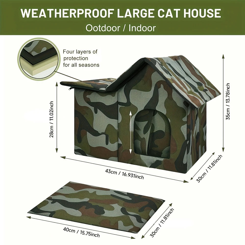 Oxford Cloth Cat House