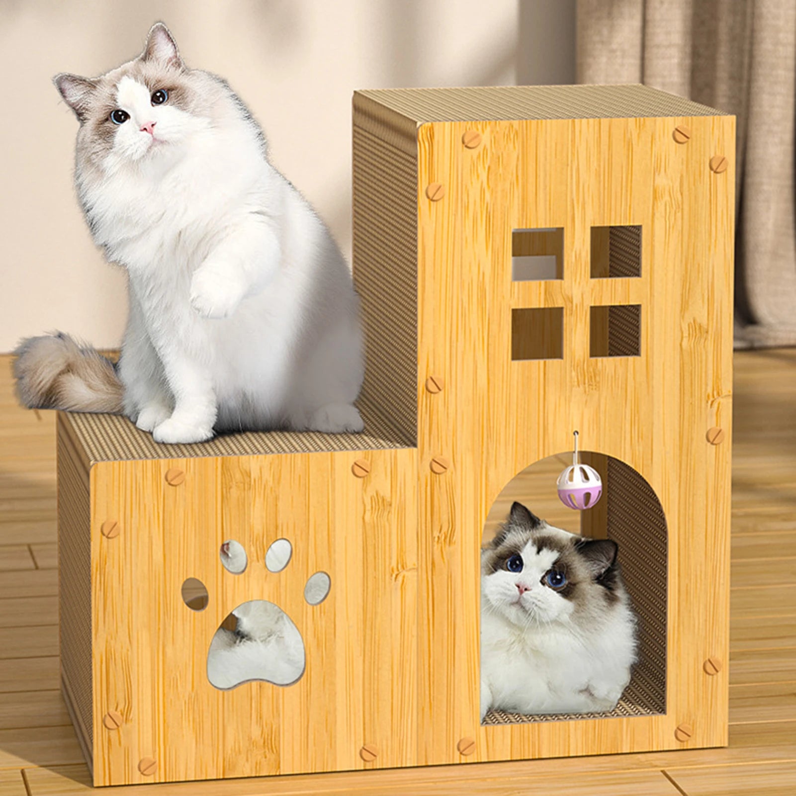 Funny Cat Scratcher House