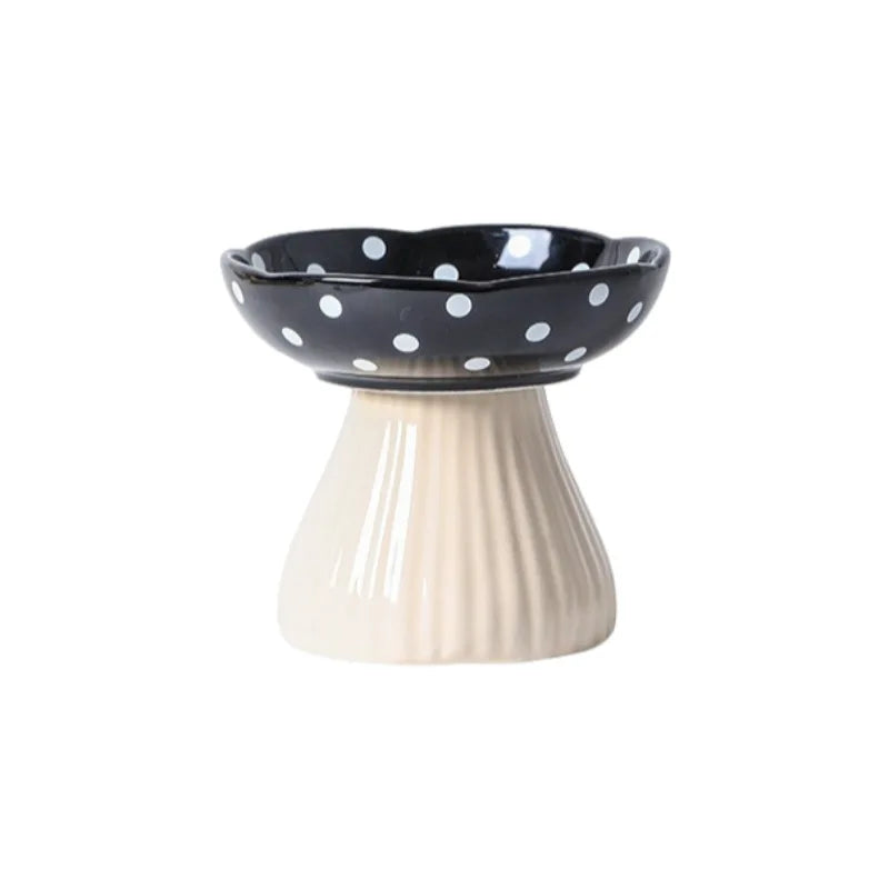 Mushroom  Cat Feeding Bowl