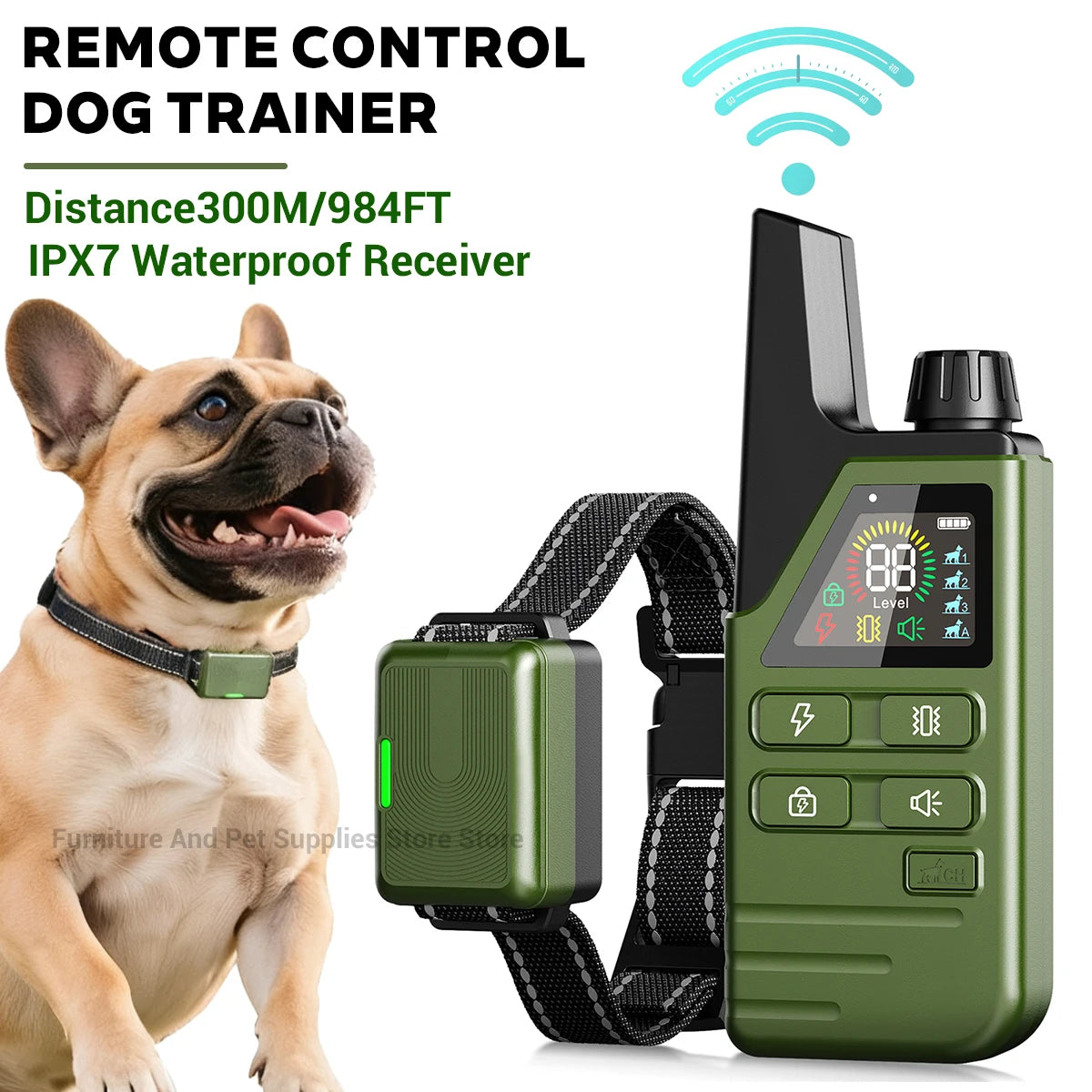 984Ft/300M Electric Dog Training Collar