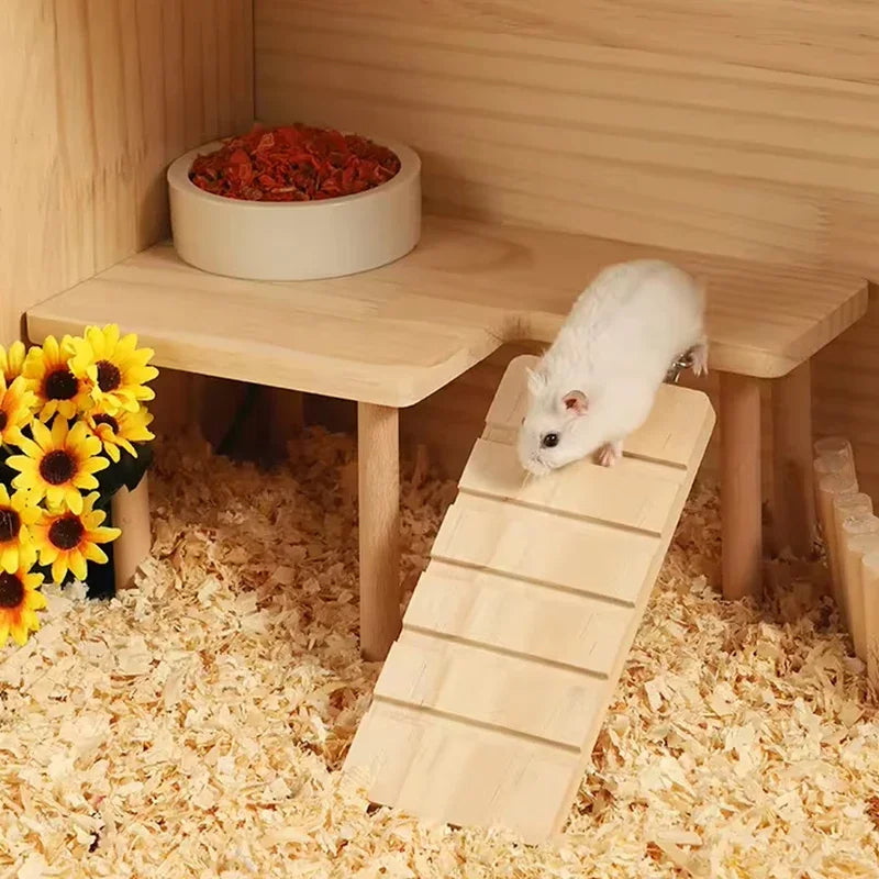 Hamster Wooden Ladder Platform