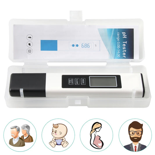 4 in 1 Digital Water Tester TDS Meter Accurate Water Test Meter Backlit LCD Display for RO-RODI System Drinking Water Aquariums