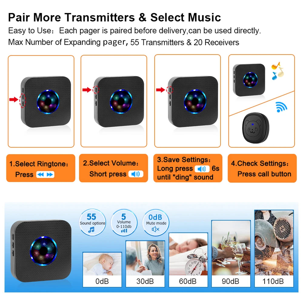 Smart Dog Doorbell Wireless