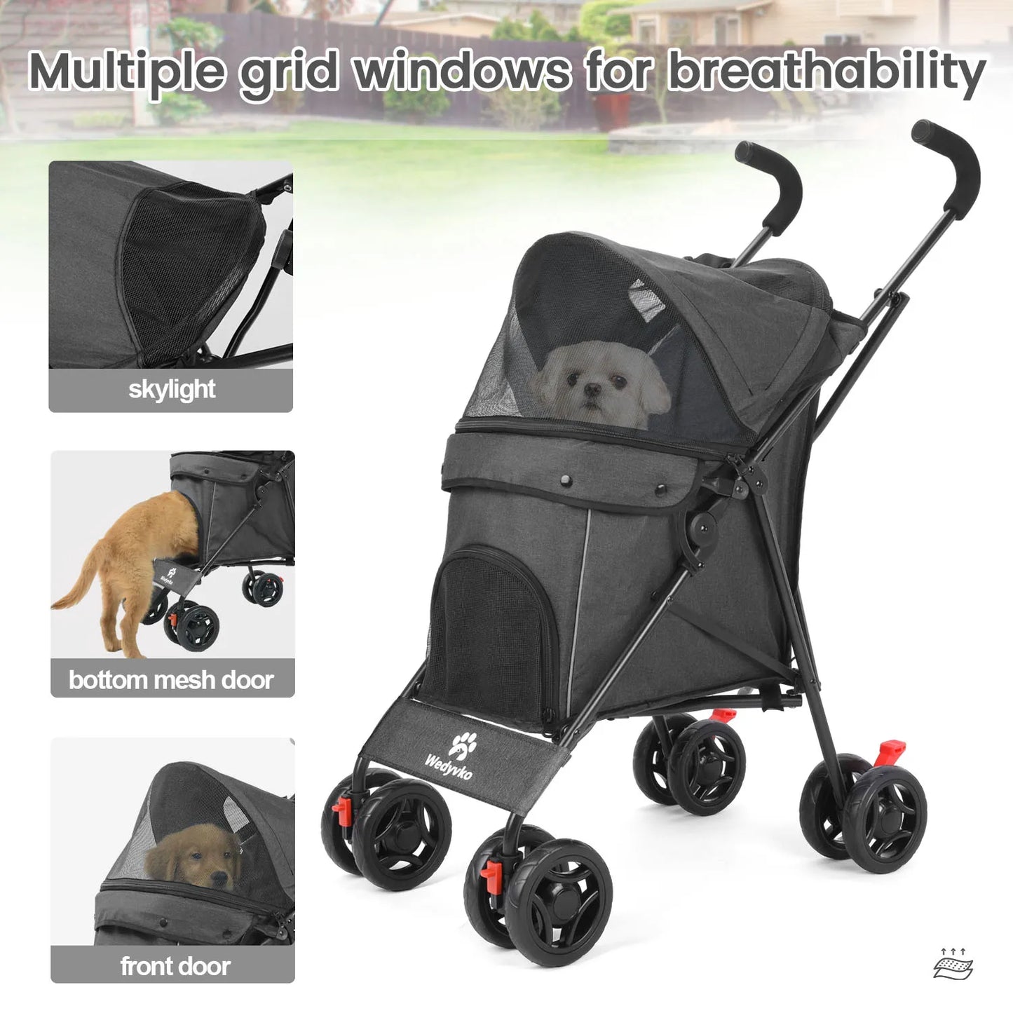 Wedyvko Pet Dog Stroller