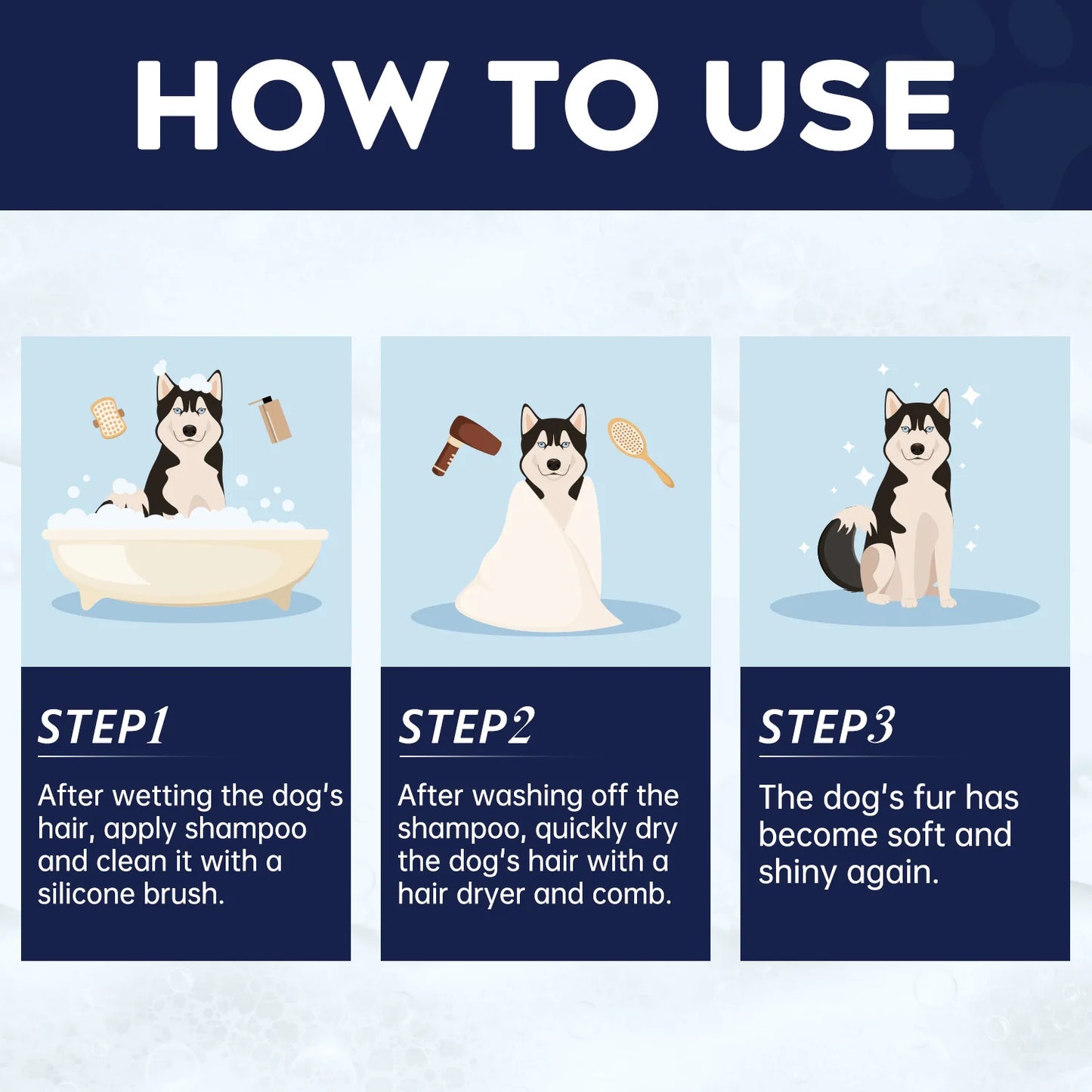 Pet skin and hair shampoo