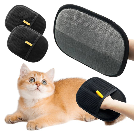 Double-Sided Pet Grooming Gloves