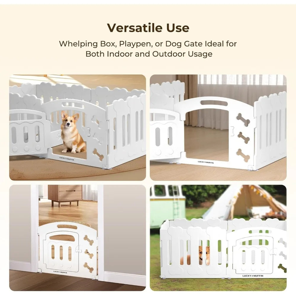 Dog Playpen with Door, 24 H,