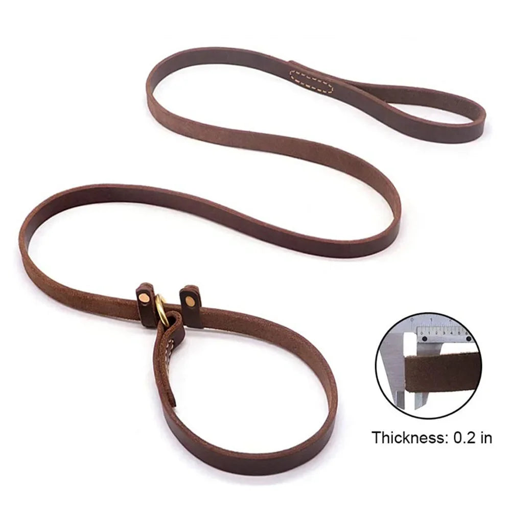 Genuine Leather Dog Leash
