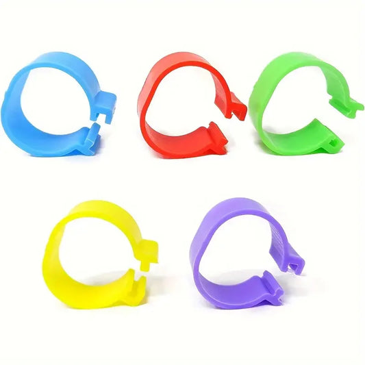 100 pcs Chicken Foot Rings Label