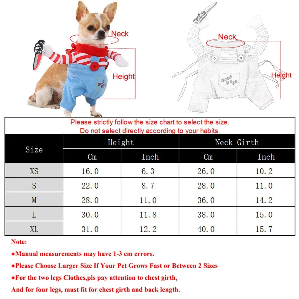 Cosplay Halloween Pet Costume For Small Medium Dogs